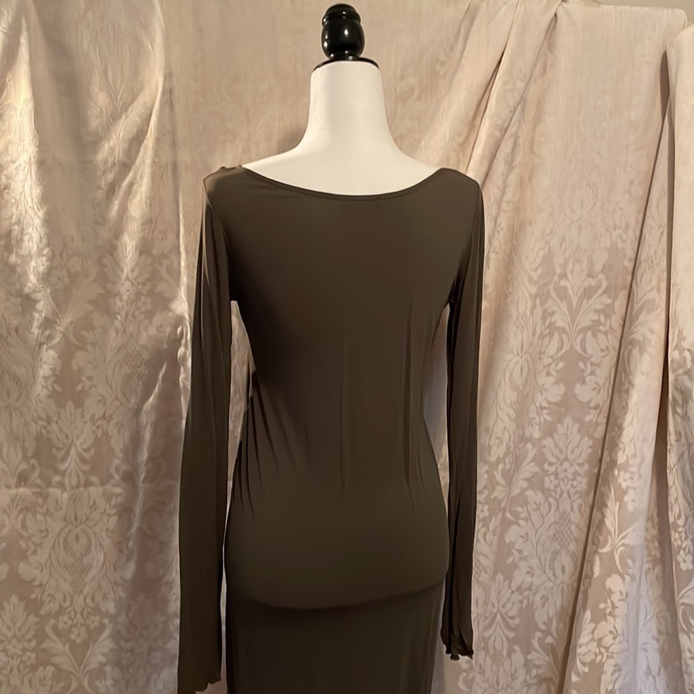 Sarah Pacini tunic taupe khaki